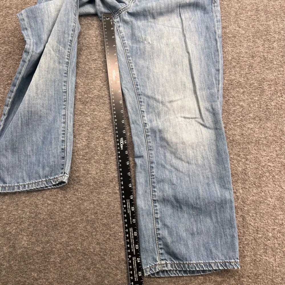 Outback Red Womens Light‎ Wash Straight Leg Blue Cotton Denim Jeans Size 4